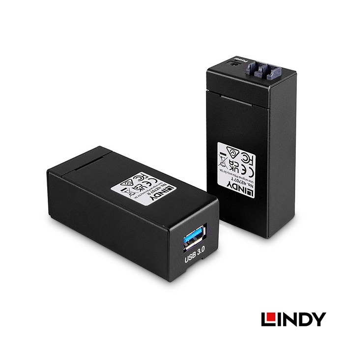 LINDY 林帝 USB 3.0 雙芯 LC 光纖延長器, 200M (42707)