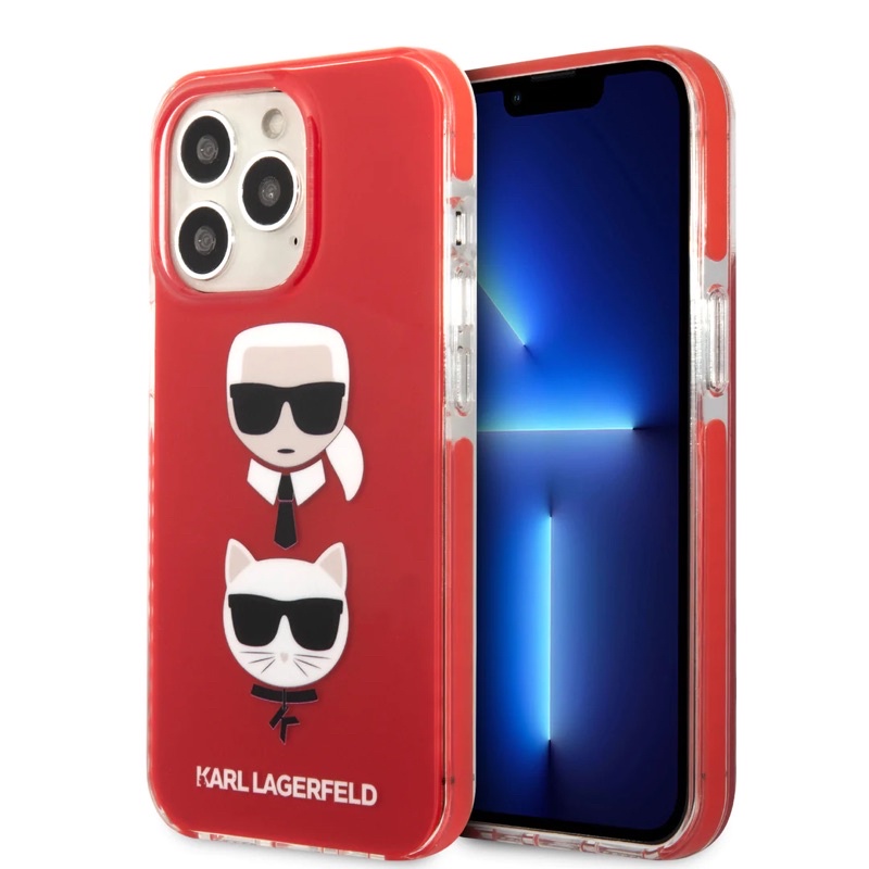 ✴Sparkle歐美精品✴ Karl Lagerfeld 老佛爺卡爾和貓咪iPhone13 Pro Max手機殼 預購