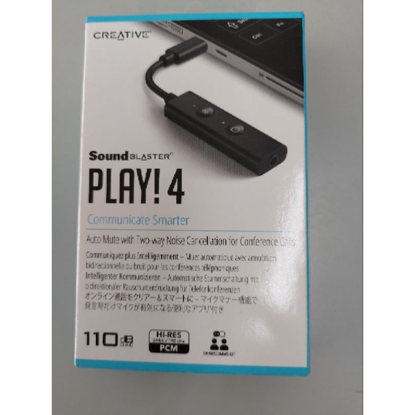 (現貨)Creative Sound Blaster PLAY! 4 USB外接音效卡（ 全新未拆）