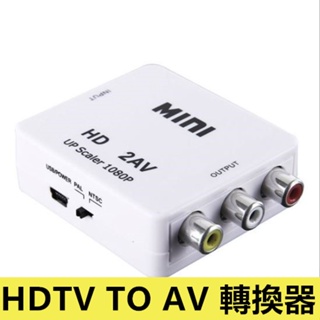 HDTV 1080P輸入 hdtv轉av 可接HDMI螢幕 HDTV轉AV 色差線 HDTVHDTV2AV
