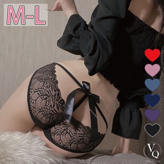 VQ 蝴蝶結內褲 蕾絲內褲 女生內褲 低腰內褲 三角褲 情趣 性感內褲 少女內褲 大尺碼女內褲 WD181
