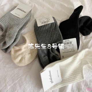 賣家推薦這雙bi入韓國進口純色超舒服柔軟白色米色灰色瓤襪淺口女船棉襪子