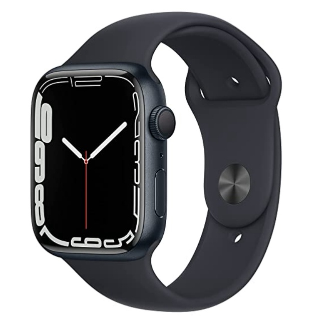 Apple Watch S7 GPS 45mm/午夜色鋁金屬(全新未拆封）