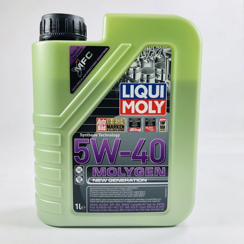 LIQUI MOLY MOLYGEN 5W40合成機油 LM 液態鉬 1L