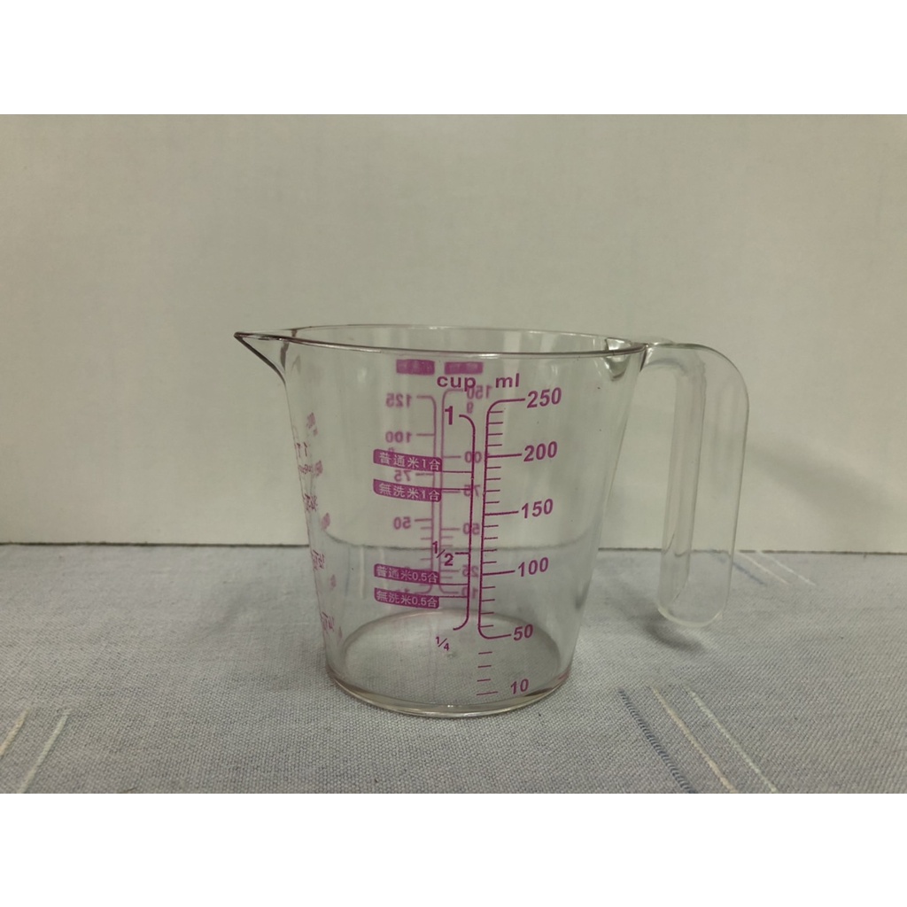 透明量杯 250ml 刻度量杯 烘焙工具 多功能量杯 量杯 烘焙量杯 透明 耐熱