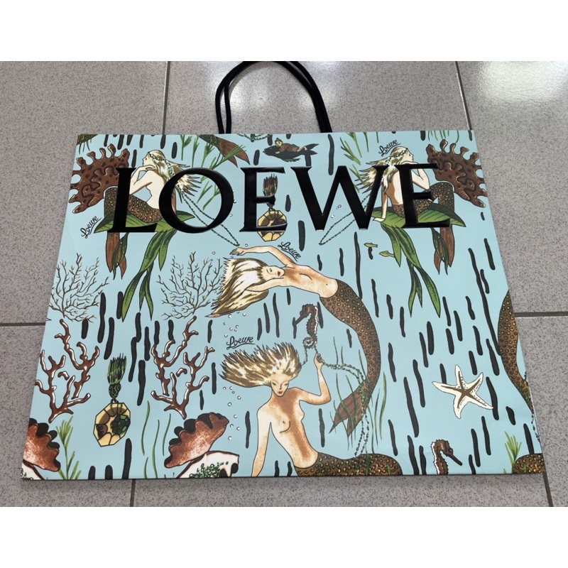 Loewe 限量美人魚 紙袋 正品原廠