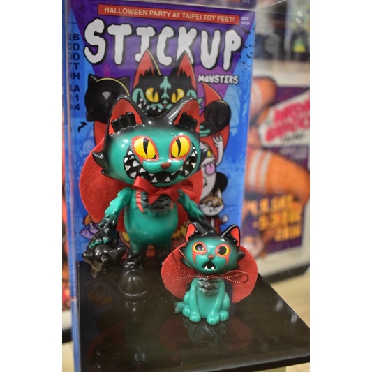 Stickup monsters 惡魔人配色 設計師公仔 附訂製壓克力外盒