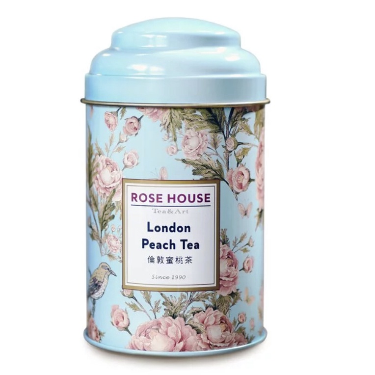 古典玫瑰園 先喝道 倫敦蜜桃茶-立體茶包20入/罐裝 紅茶 英國 蜜桃鮮奶茶