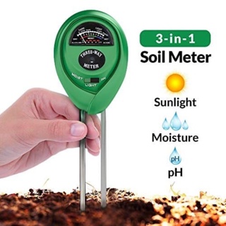 3 In 1 PH Tester Soil Water Moisture Light Test Meter for Ga