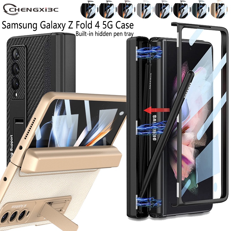 SAMSUNG 筆槽殼 Fold 5432 適用於三星 Galaxy Z Fold 5 手機殼帶 S Pen Fold5