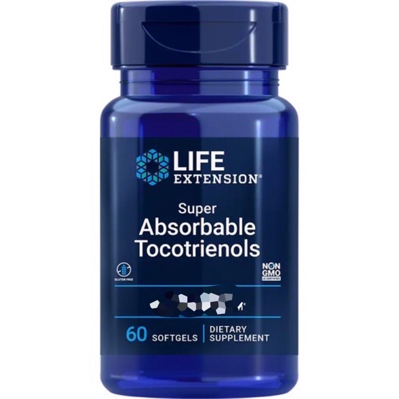 Life Extension Absorbable Tocotrienols三烯生育酚 維他命E 60顆 代購服務