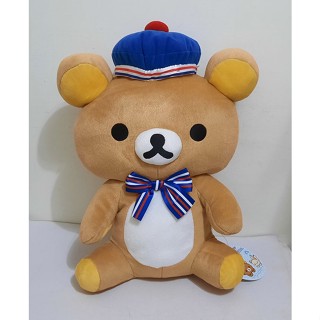 Rilakkuma 拉拉熊 貝雷帽戴帽大玩偶/娃娃(景品限定)40cm