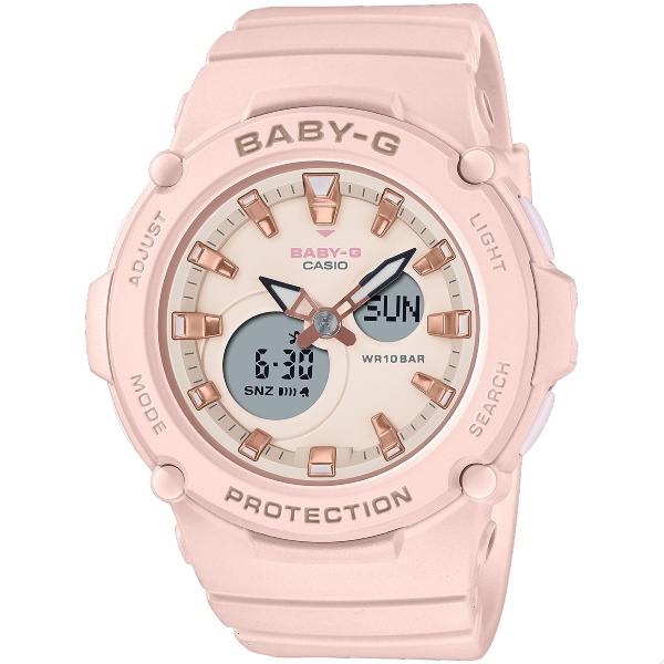 CASIO卡西歐Baby-G BGA-275-4A 戶外時尚運動手錶42.2mm 粉面