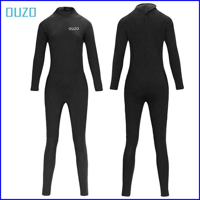 現貨 免運 OUZO 1.5mm 潛水衣 女 水母衣 防寒衣 衝浪衣 連身潛水衣 連身衣 泳衣 防晒 保暖 防寒