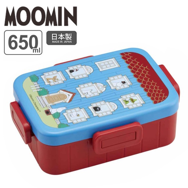 日本空運 日本進口 日本製 Skater moomin嚕嚕米 家族 房子造型 可微波樂扣 便當盒野餐盒保鮮盒