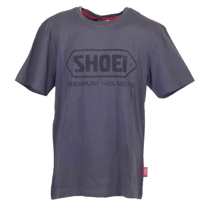 【德國Louis】Shoei T-Shirt 灰色純棉短袖上衣 重機騎士安全帽品牌短T 合身舒適輕量休閒T恤300139