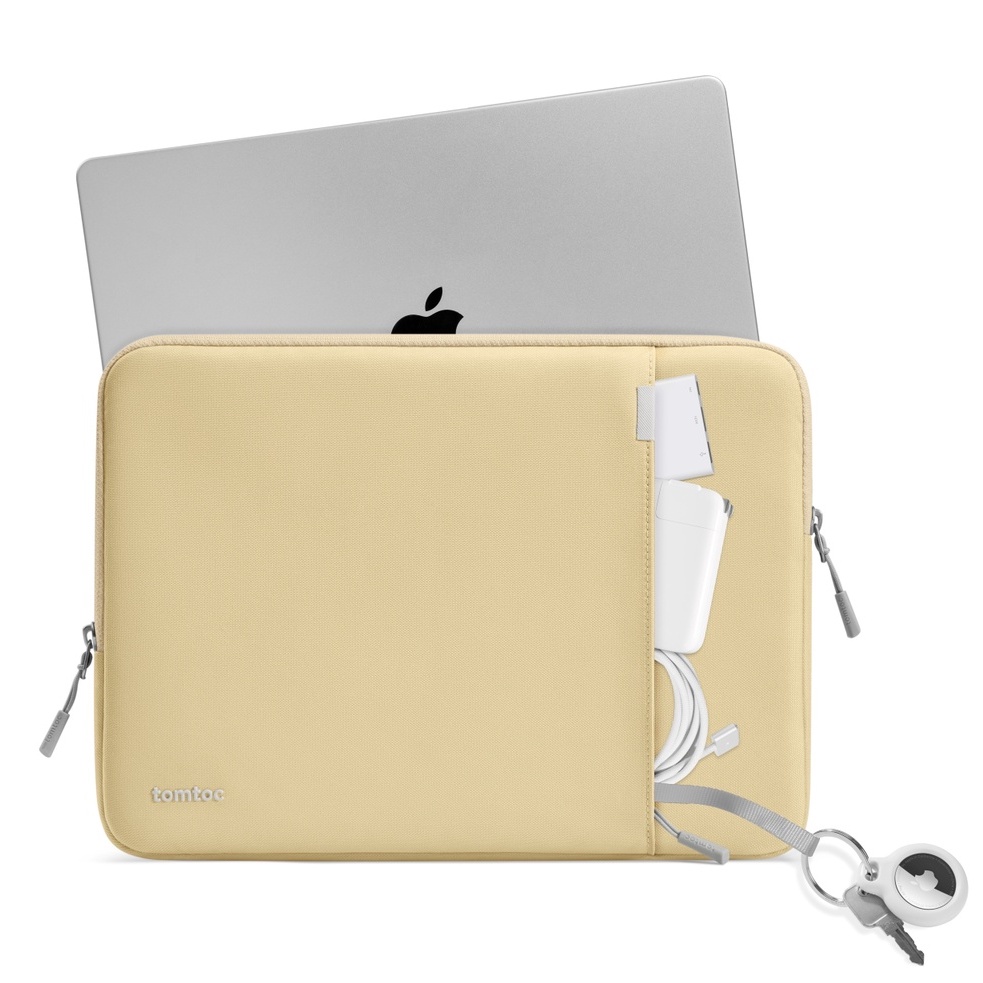 tomtoc 360° 完全防護, 鵝黃, 筆電包, 適用 MacBook Pro/Air 13/14/15/16吋