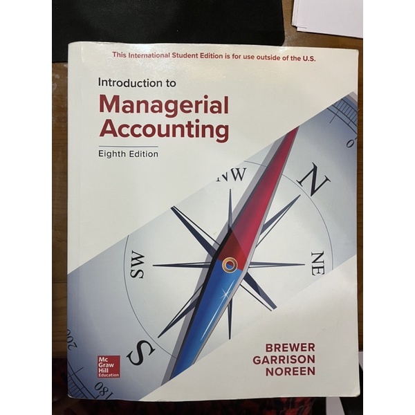 Managerial Accounting 8版 管理會計原文書/企管系用書