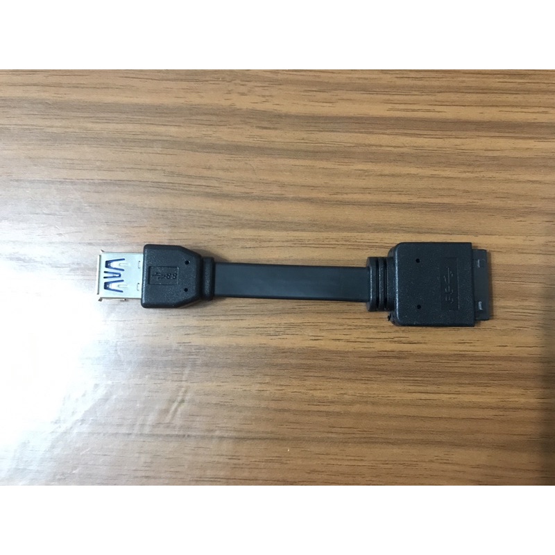 全新 USB cable 連接線 USB 3.0 20pin 轉 雙USB3.0 單PORT 5公分