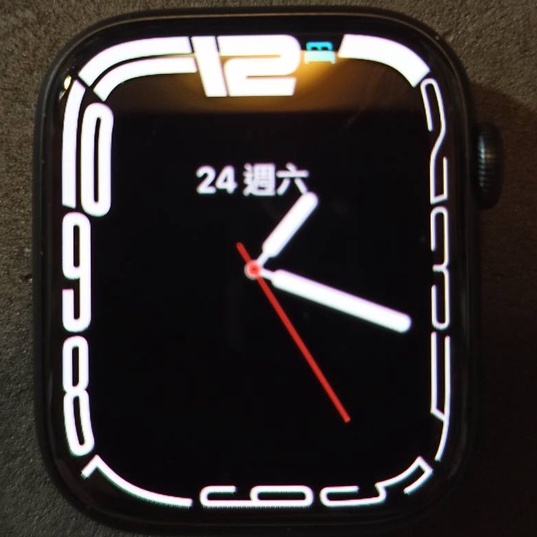 Apple Watch Series 7 45mm GPS 第七代 午夜色鋁金屬錶殼電池健康100%原廠保固內 分期二手