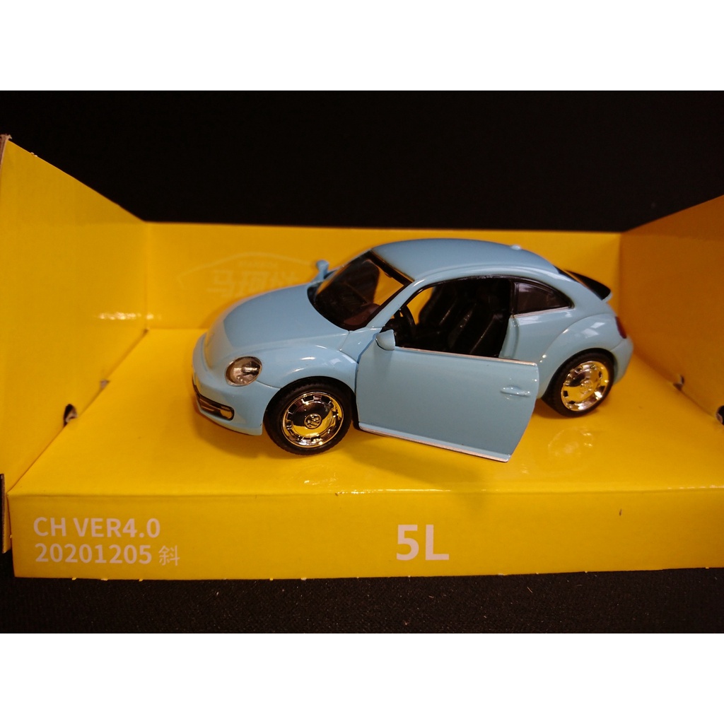 福斯 金龜車 Volkswagen Beetle 1:36 模型車 德國 可愛 小車 A5 賀比 變形金剛 NFS 粉藍