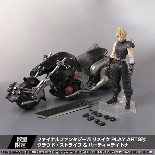 PLAY ARTS 改 太空戰士7 最終幻想 克勞德 摩托車 模型 公仔 FINAL FANTASY VII FF7