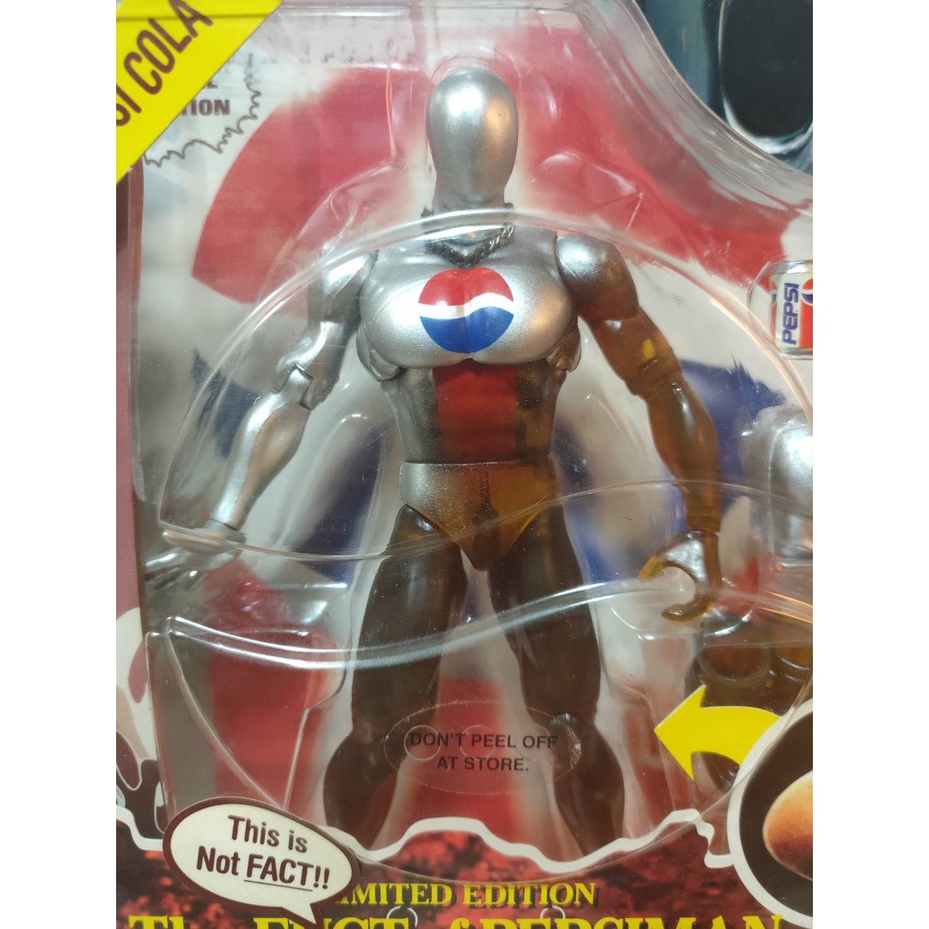 全新PEPSIMAN 百事可樂1998 百事超人可動公仔滑雪板受傷配件拐杖異色版| 蝦皮購物