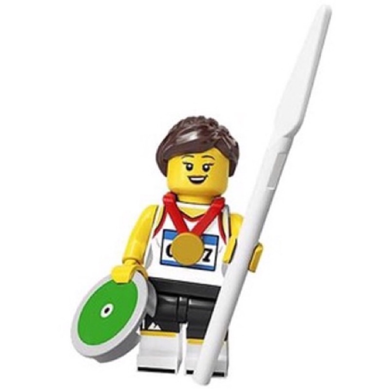 【豆豆Toy】LEGO 71027.樂高人偶20代.11號-短跑馬拉松🏃‍♀️路跑選手.運動員.獎牌