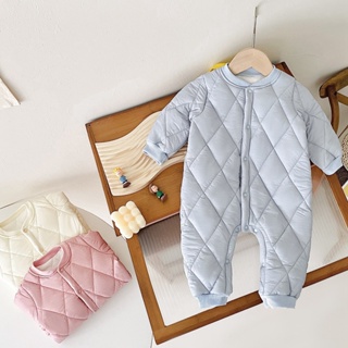 Sanlutoz 時尚長袖嬰兒連體衣 加厚保暖冬季嬰兒服裝麵包服