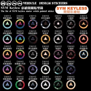【硬漢六輪精品】 SYM CLBCU DRG / DRG2 FIDDLE KEYLESS 鑰匙孔貼 (版型免裁切) 彩貼