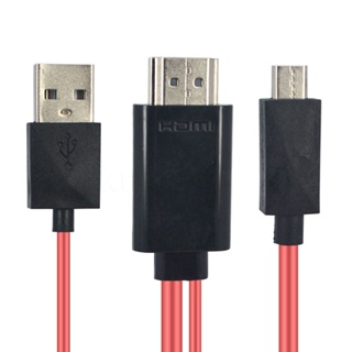 5 Pin Micro USB to HDMI HD Audio Adapter Cable for Smartphon