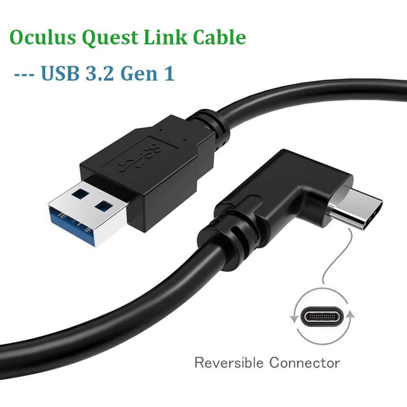 3M/5M USB 3.0 Elbow Data Cable Steam VR Quest/2 Type- C 3.1