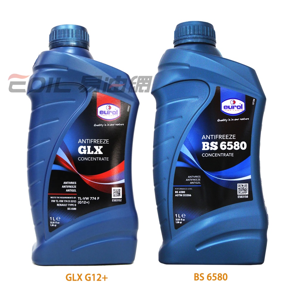 【易油網】Eurol Antifreeze GLX G12+ 濃縮水箱精 水箱水 防凍液 BS6580 乙二醇 抗凍