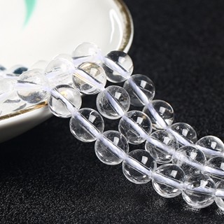 【艾朵拉水晶】【請聊聊確認有無現貨】 天然白水晶散珠 diy飾品配件手鏈串珠水晶圓珠半成品