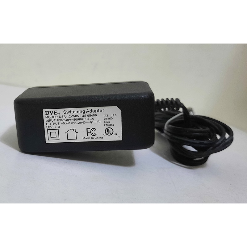 DVE Switching ADAPTER 電源供應器/變壓器/電源線(DSA-12W-05 FUS 05406)5.4