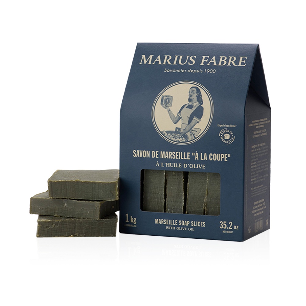 MARIUS FABRE 法鉑~法鉑橄欖油經典馬賽皂/1kg盒裝 馬賽皂 馬賽皂復古盒裝