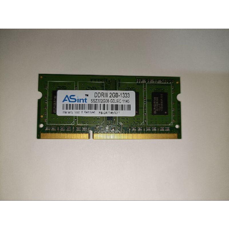 DDR3 1333 2g筆電記憶體