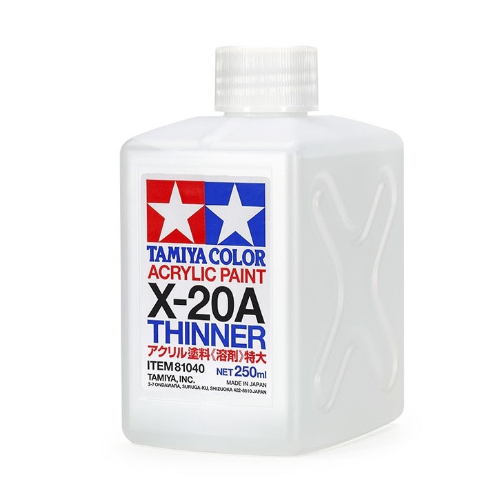 TAMIYA 田宮 X-20A 水性漆溶劑 250ml 壓克力漆稀釋液 不能用於擦拭墨線液 貨號81040