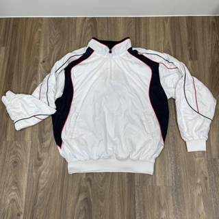 日本購入 Mizuno 美津濃 運動外套 運動風衣 棒球外套 棒球風衣 防風 防潑水 內襯刷毛 XO 2XL 白