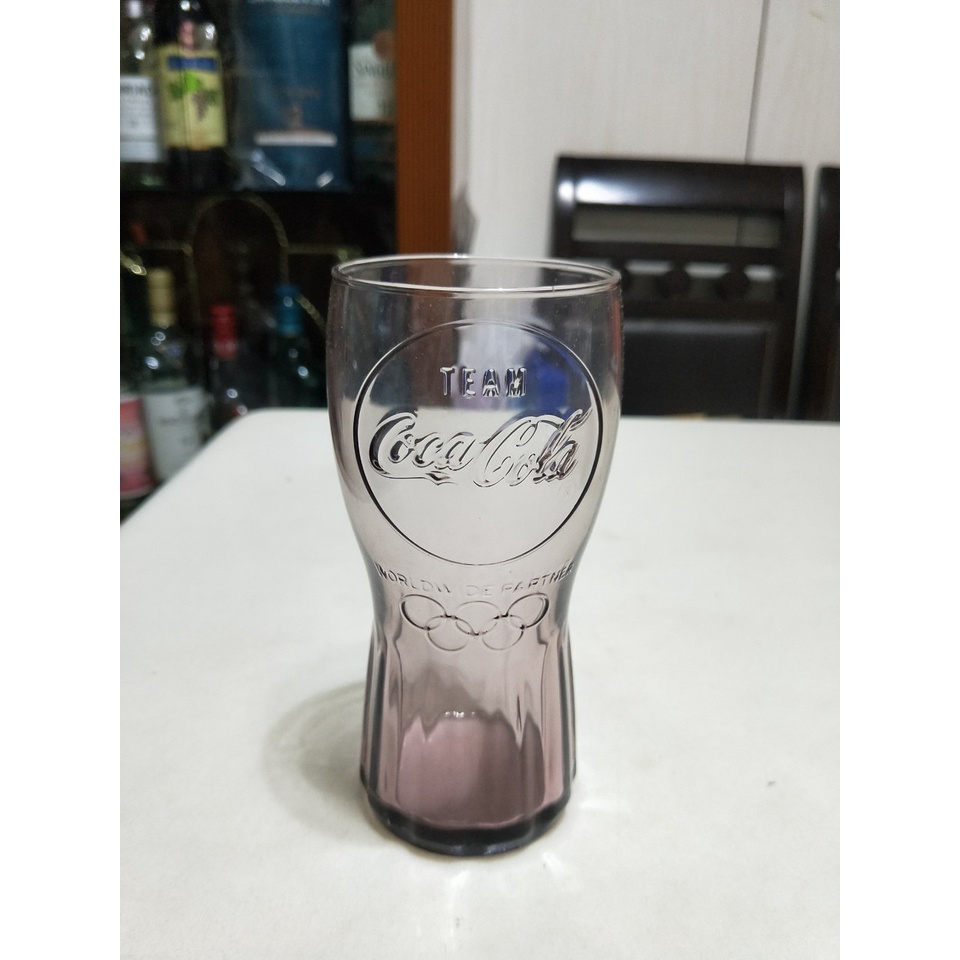 可口可樂 曲線玻璃杯 麥當勞 2020喝彩杯 奧運玻璃杯 370ml 可樂杯 玻璃杯 啤酒杯 飲料杯 1110925