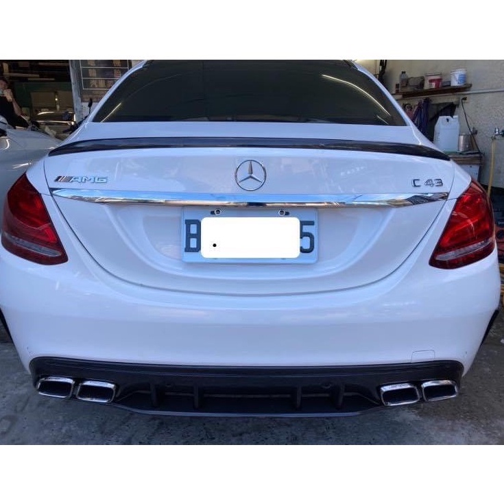 賓士 Benz W205 C205 63款碳纖維尾翼 C300碳纖維尾翼 C250碳纖維鴨尾 C43尾翼 C63尾翼