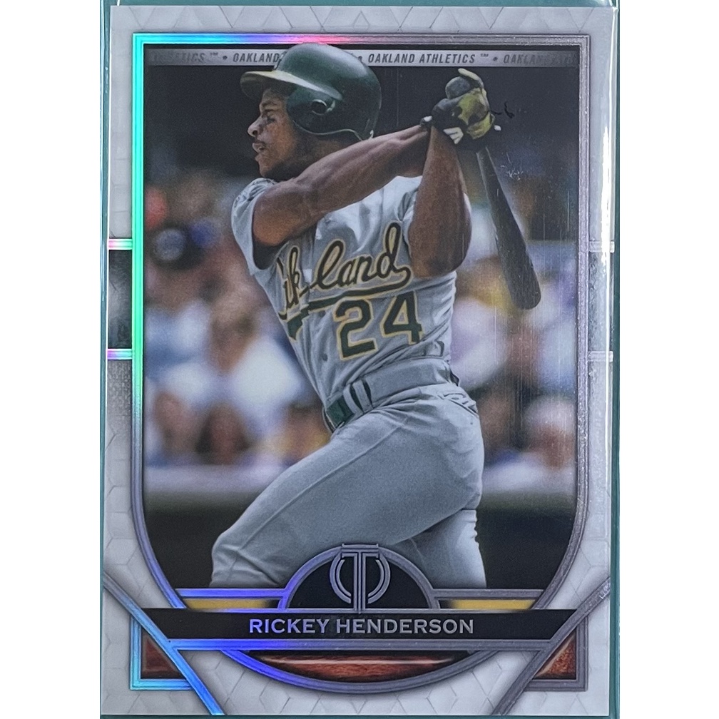 RICKIE HENDERSON MLB 棒球卡 2021 TOPPS TRIBUTE #21 大聯盟 運動家隊