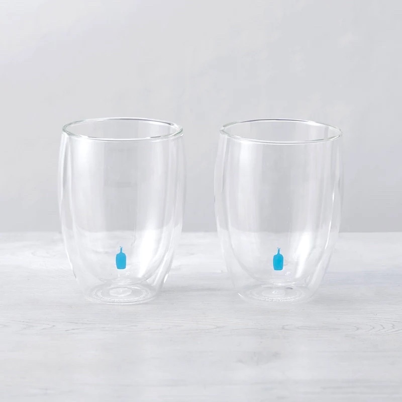 BLUE BOTTLE COFFEE x Boundam 藍瓶咖啡 雙層玻璃透明杯 2入裝 350ml