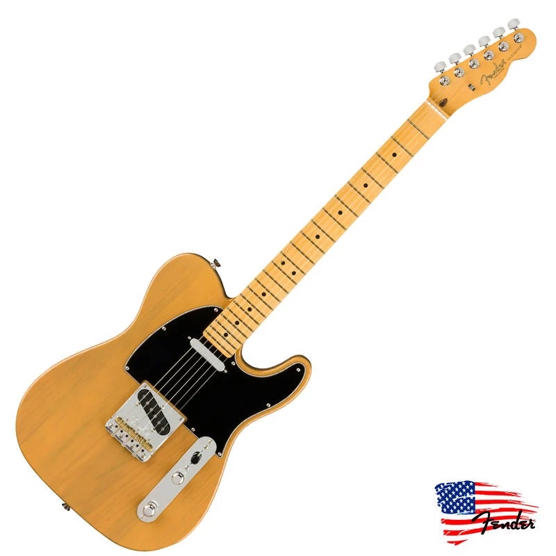 【又昇樂器】美廠 Fender USA Professional II TELE 烤松木 奶油黃/含硬盒 電吉他