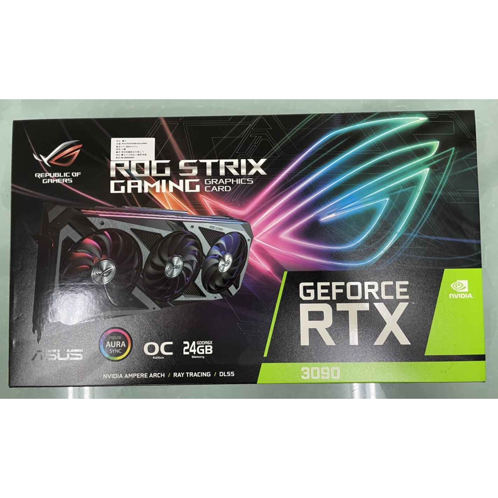 售 華碩 ROG STRIX RTX3090 O24G GAMING  二手礦卡