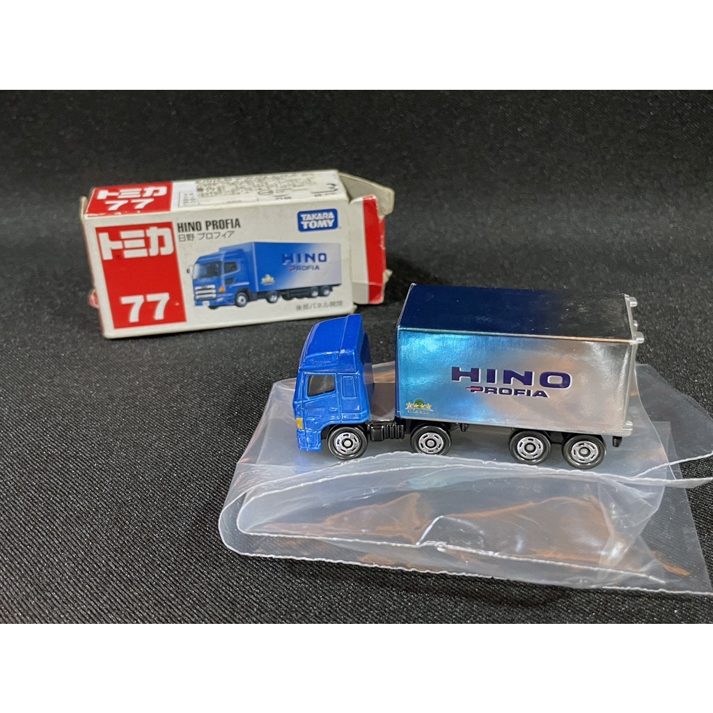 C-6 櫃 現況品 ： TOMICA 77 日野 貨櫃聯結車 HINO PROFIA 　天貴