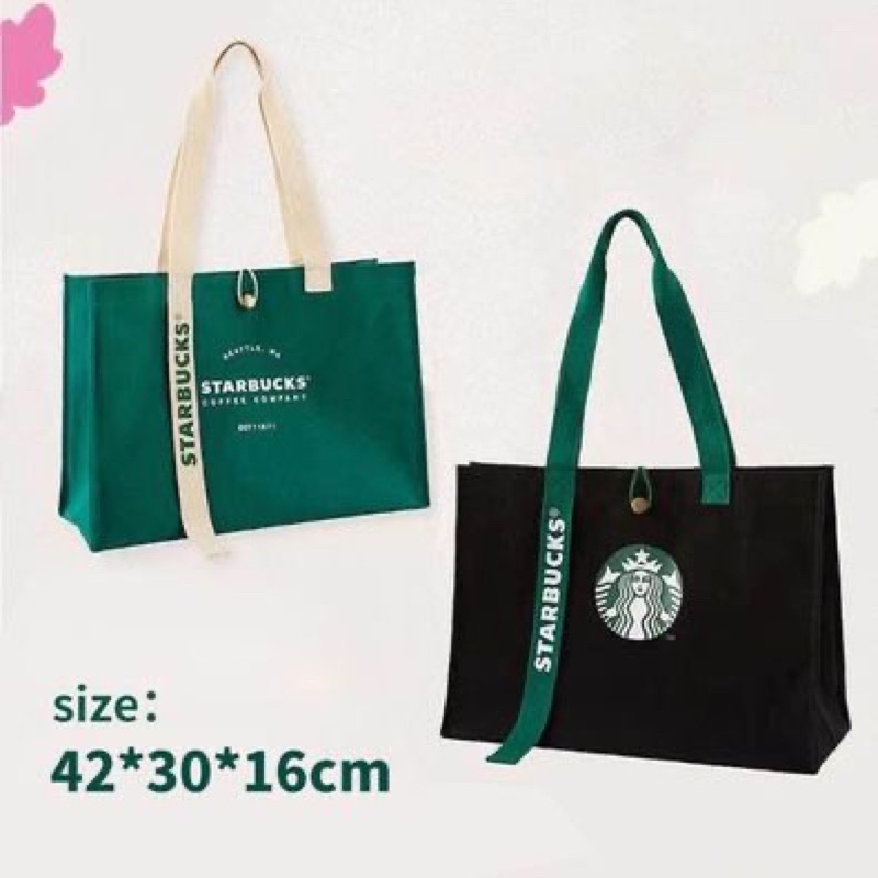 🇹🇭泰國代購2021限量款💞星巴克 Starbucks 托特包 媽媽包 購物袋