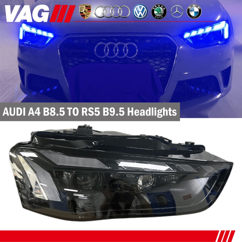 【大燈總成】AUDI A4 B8.5 2013-16 升級 RS5 B9.5 樣式大燈 Avant Sedan 奧迪A4