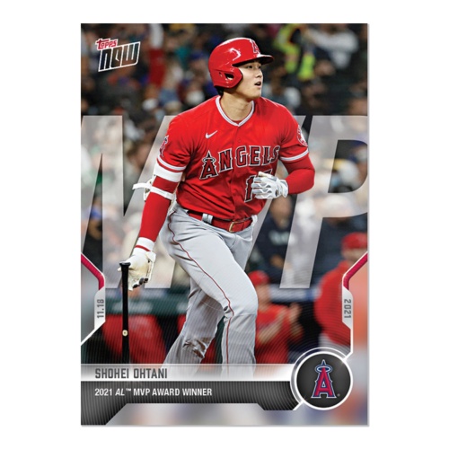 大谷翔平 球員卡 2021 MLB TOPPS NOW® Card OS-40 美聯年度MVP