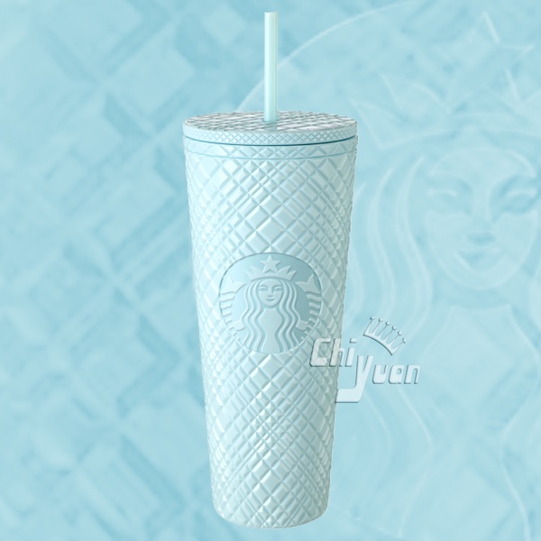 Starbucks 台灣星巴克 2022 Jeweled 薄荷藍 TOGO冷水杯 24oz 隨行杯 榴槤杯 刺刺杯 粉藍